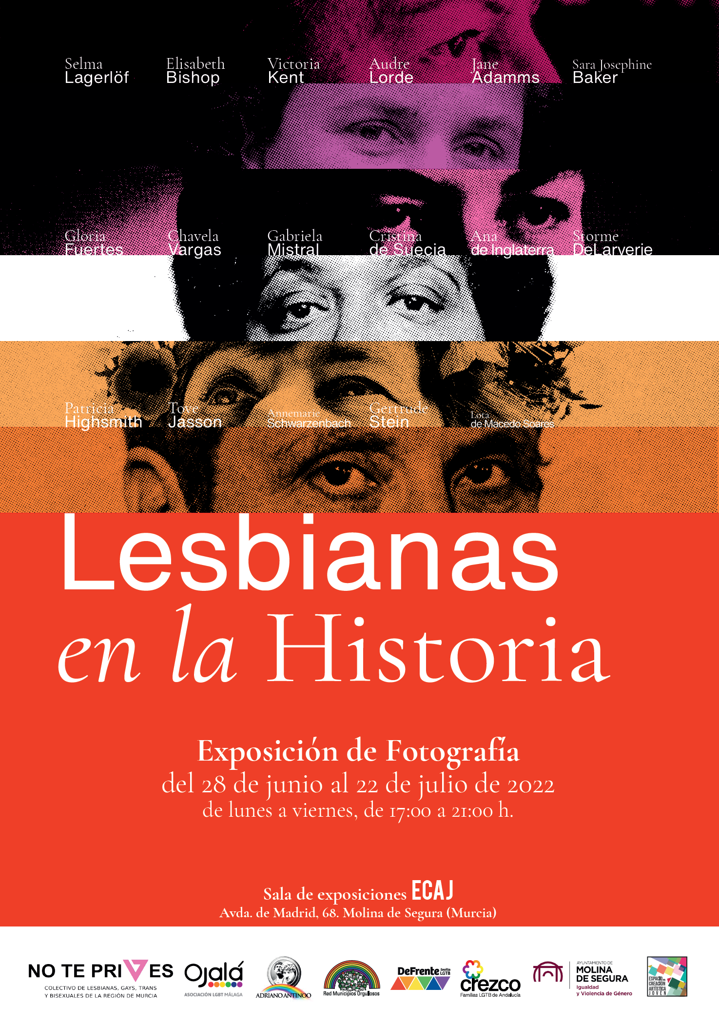 Cartel exposicion lesbianas en la historia